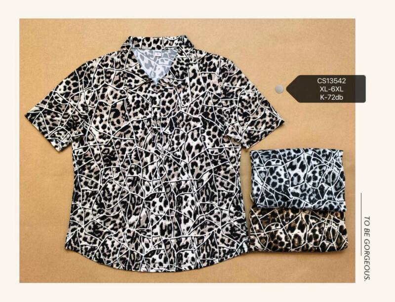 Bluzki damskie Roz XL-6XL, Mix Kolor Paczka 12 szt
